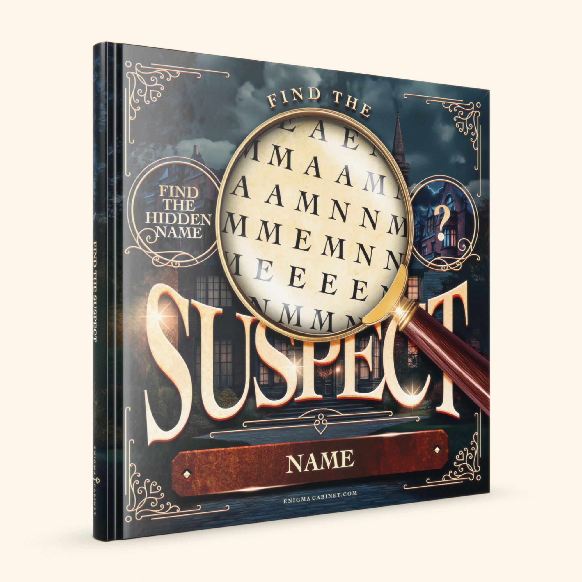 Personalized puzzle book: Find the Suspect